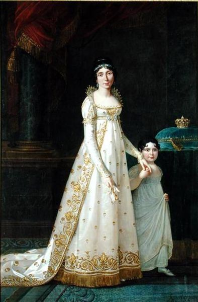 Queen of Naples with her daughter Zenaide Bonaparte